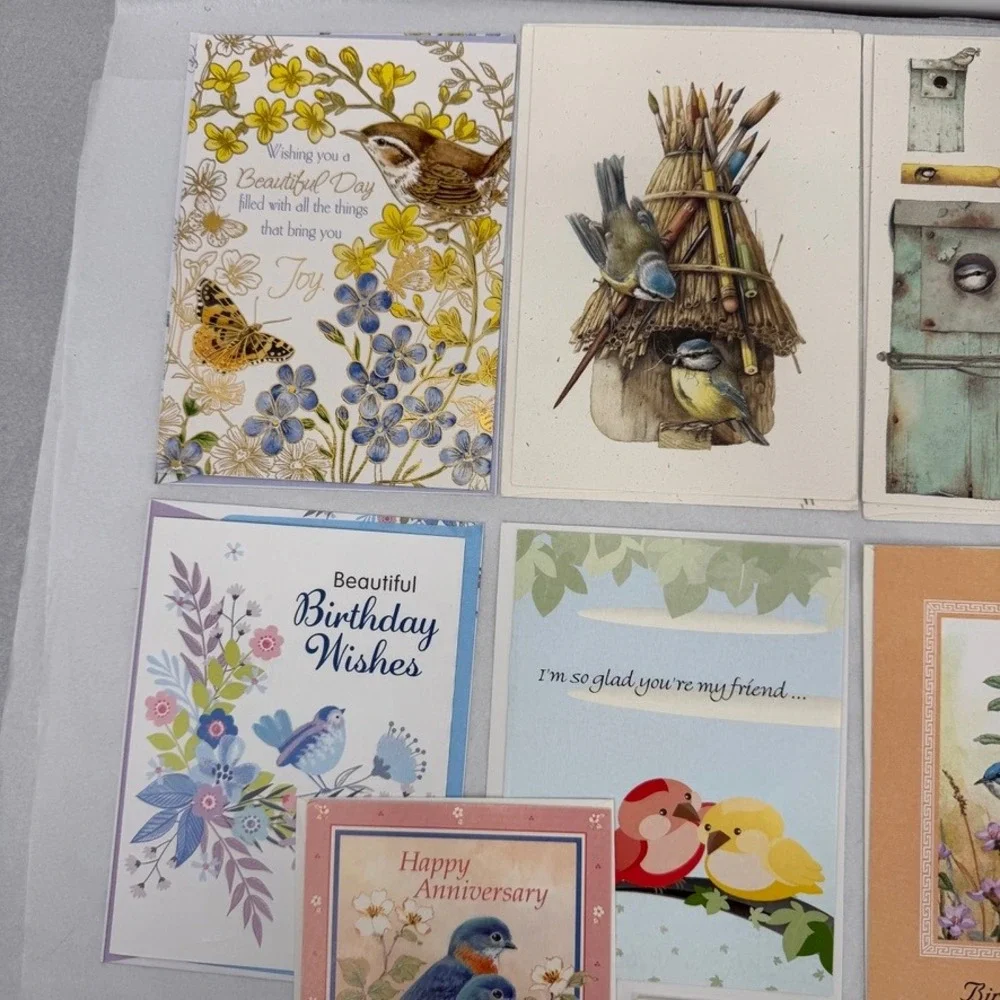 Greeting Cards Mixed LOT Bird Floral Nature Art Stationery Ephemera Snail Mail